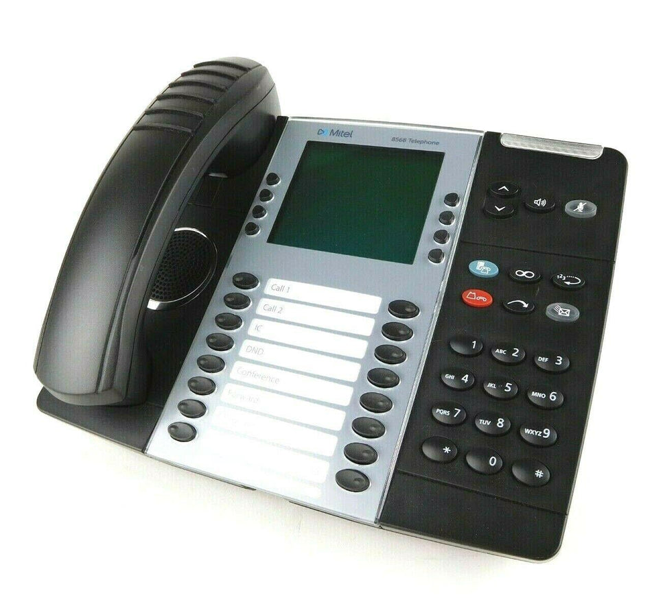 Mitel 8568 Desktop Digital Business 6-Line Corded IP Phone 50006123