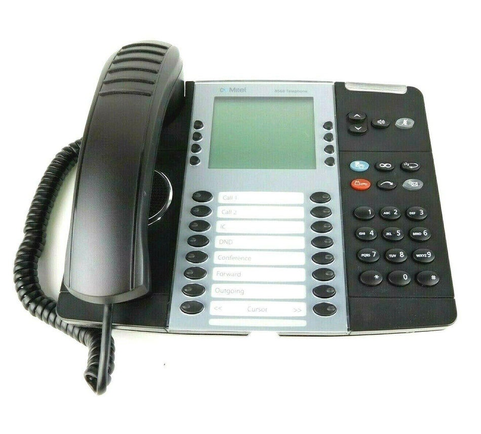 Mitel 8568 Desktop Digital Business 6-Line Corded IP Phone 50006123