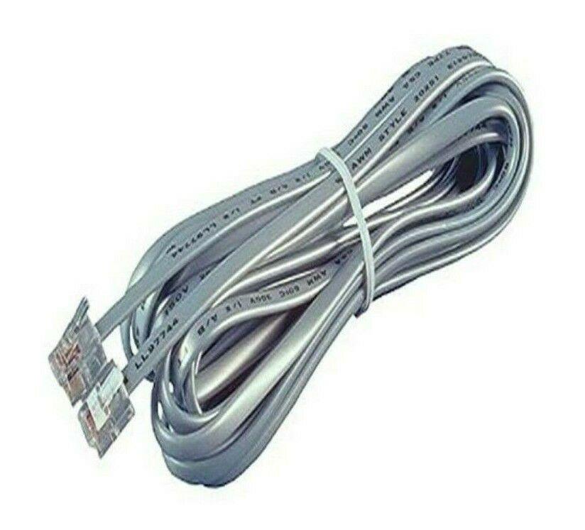 Lot of 25 Allen Tel AT407 Non-Keyed 4-Conductor 7 Feet Full Modular Line Cords