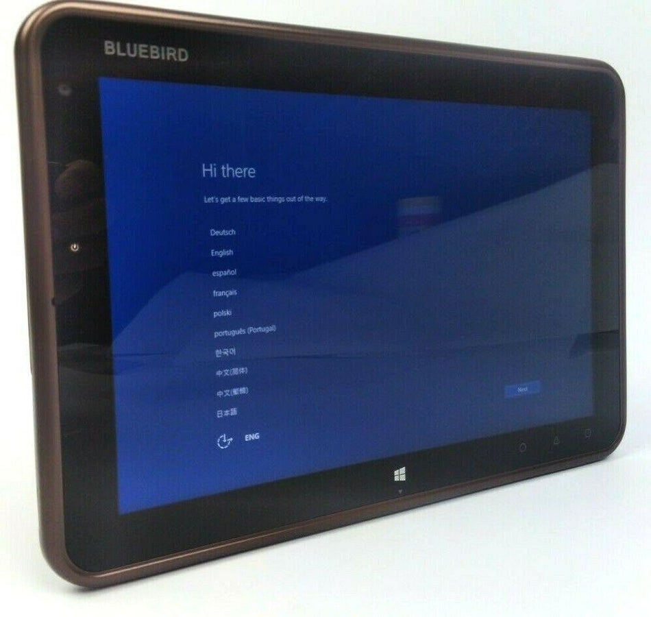 Bluebird ET100-WNLH Rugged Touch Mobile Tablet Computer Win 10 10.1" WXGA