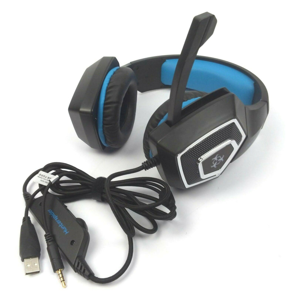 Hunterspider V-1 Pro Gaming RGB Headset Compatible with PS4 Xbox One Laptops