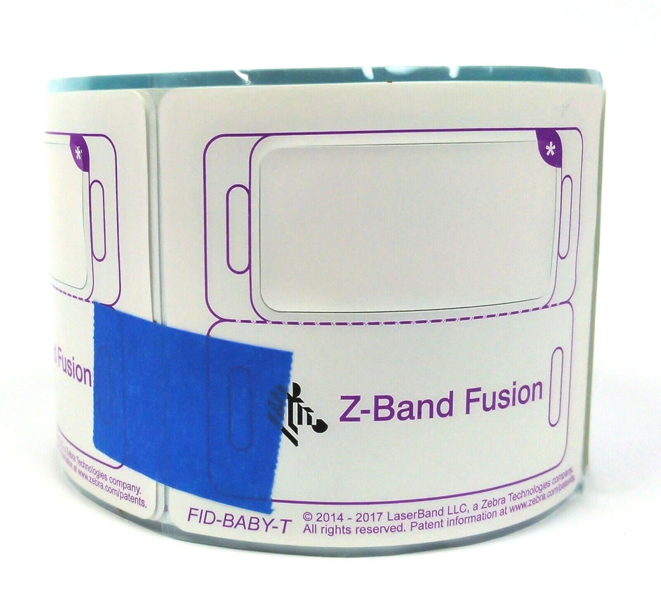 Zebra 1.75" X 2.875" Z-Band Infant ID Wristband Genuine FID-BABY-T-1-500 - 1Roll