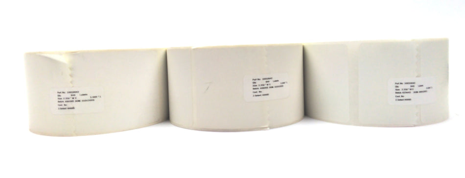 Zebra 2.25" x 3" Genuine Z-Select 4000D Thermal White Labels 10010042 - 3 Rolls