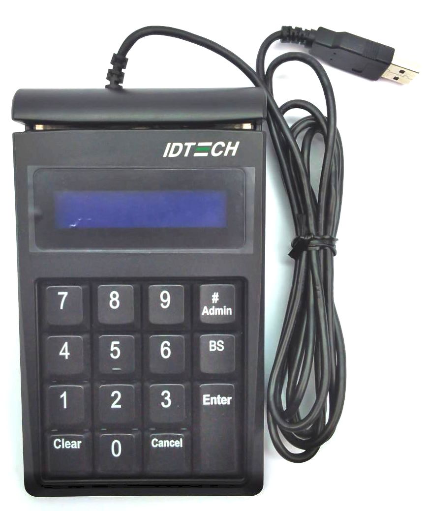 Idtech SecureKey M Series USB Keyboard MagStripe Card Reader IDKE-5348 ...