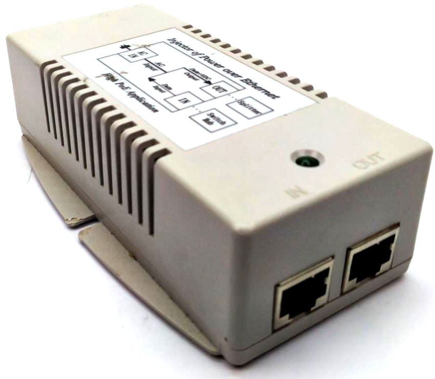 High Power Over Ethernet Converter Injector MSTronic MIT-09A-24 24V/2.08A