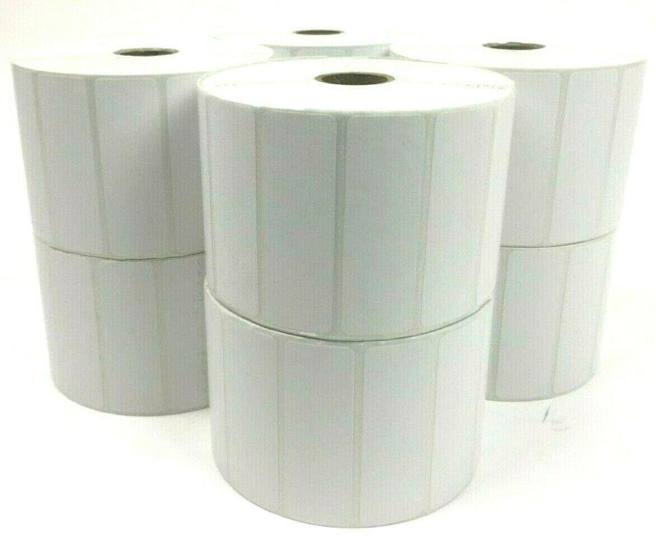 Honeywell 3" x 1" Genuine Thermal Transfer Labels E17012 White 8 Rolls