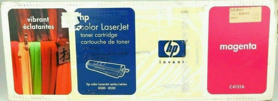 HP Color Laserjet 8500 Printer Series Genuine OEM Magenta Toner Cartridge C4151A