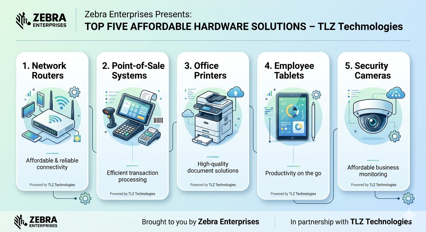 Zebra Enterprises: Top Five Affordable Hardware Solutions