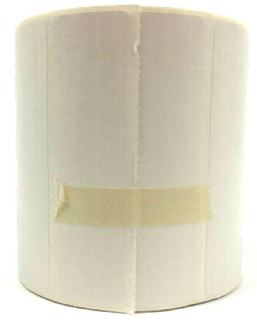 Direct Thermal Transfer Permanent White Labels 3.5'' x 1" PERF 450931 - 8 Rolls