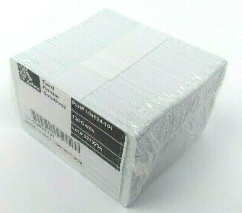Zebra Z5 Poly-Composite  Premier Plus PVC Cards 104524-101 - Lot of 100