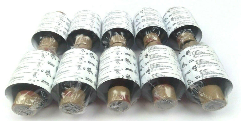 Zebra Ribbons 2.52" x 984' Performance 2000 Wax 02000GT06430 Genuine - 20 Rolls