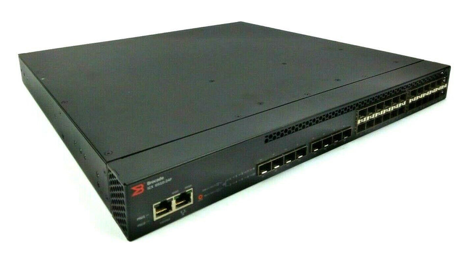 Brocade 24-Port IG SFP Plus 8X 1G SFPP Uplink Ethernet Switch BRC-ICX661024FPE