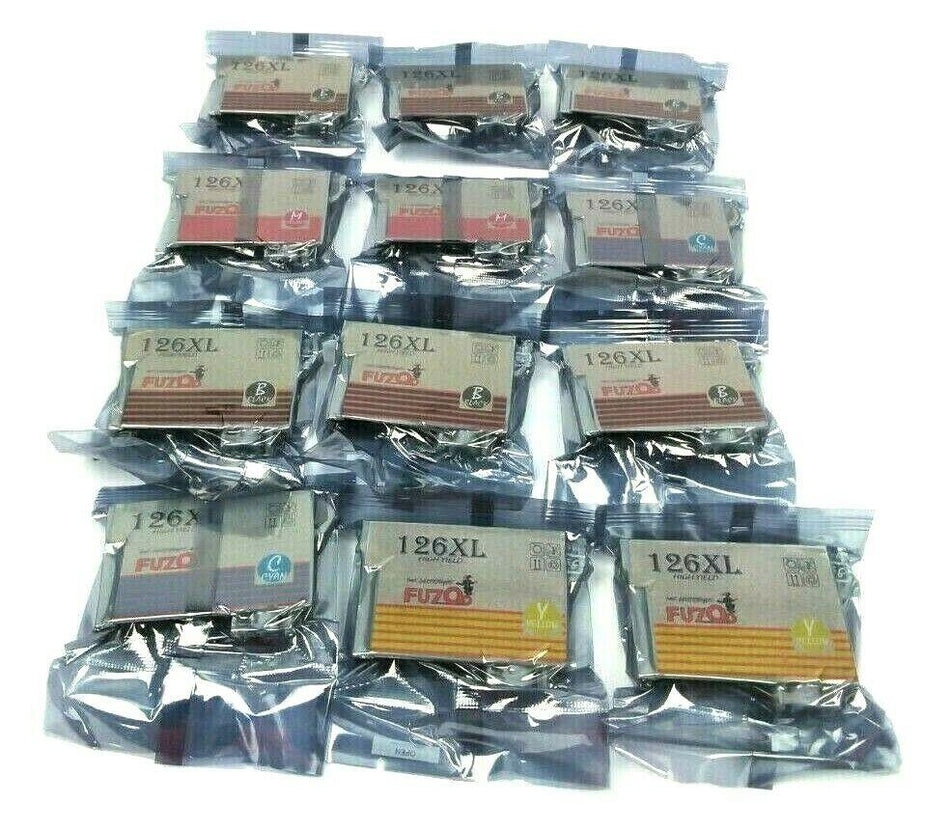 High Yield Ink Cartridge FUZOO 126XL for Epson WF-845 645 545 435 520 - 12 Pack