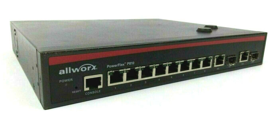 Allworx PowerFlex P810 PoE Rackmount 8 Port Managed 10/100/1000 Gigabit Switch