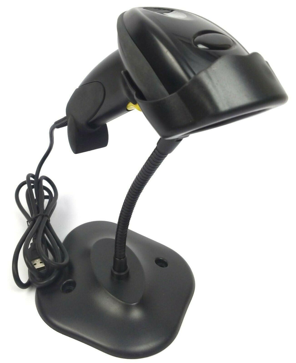 Handheld Point of Sale Laser Barcode Reader Scanner GRS-EC301 + Gooseneck Stand