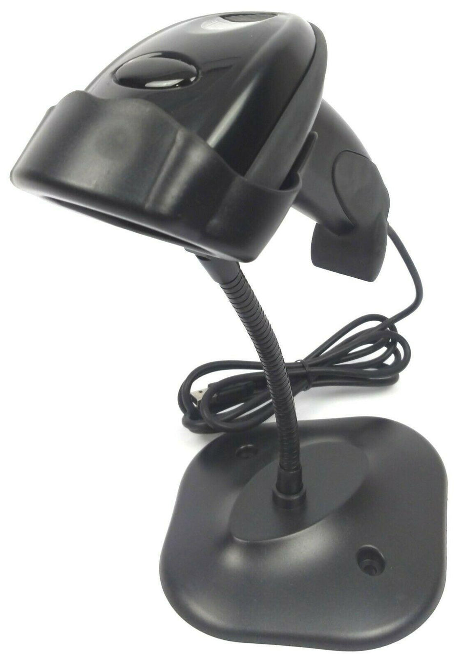 Handheld Point of Sale Laser Barcode Reader Scanner GRS-EC301 + Gooseneck Stand