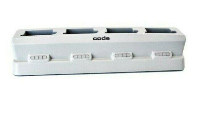 Code CR4400 Barcode Scanner Quad Bay B6 Battery Charging Station CRA-A150