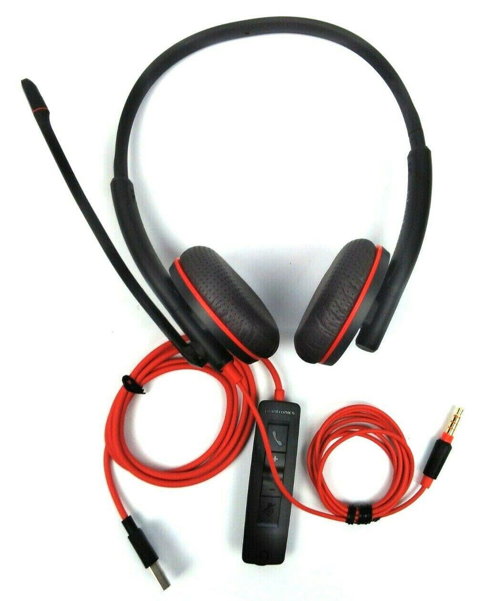 Plantronics C3225T Over the Head USB-A Wired Headset