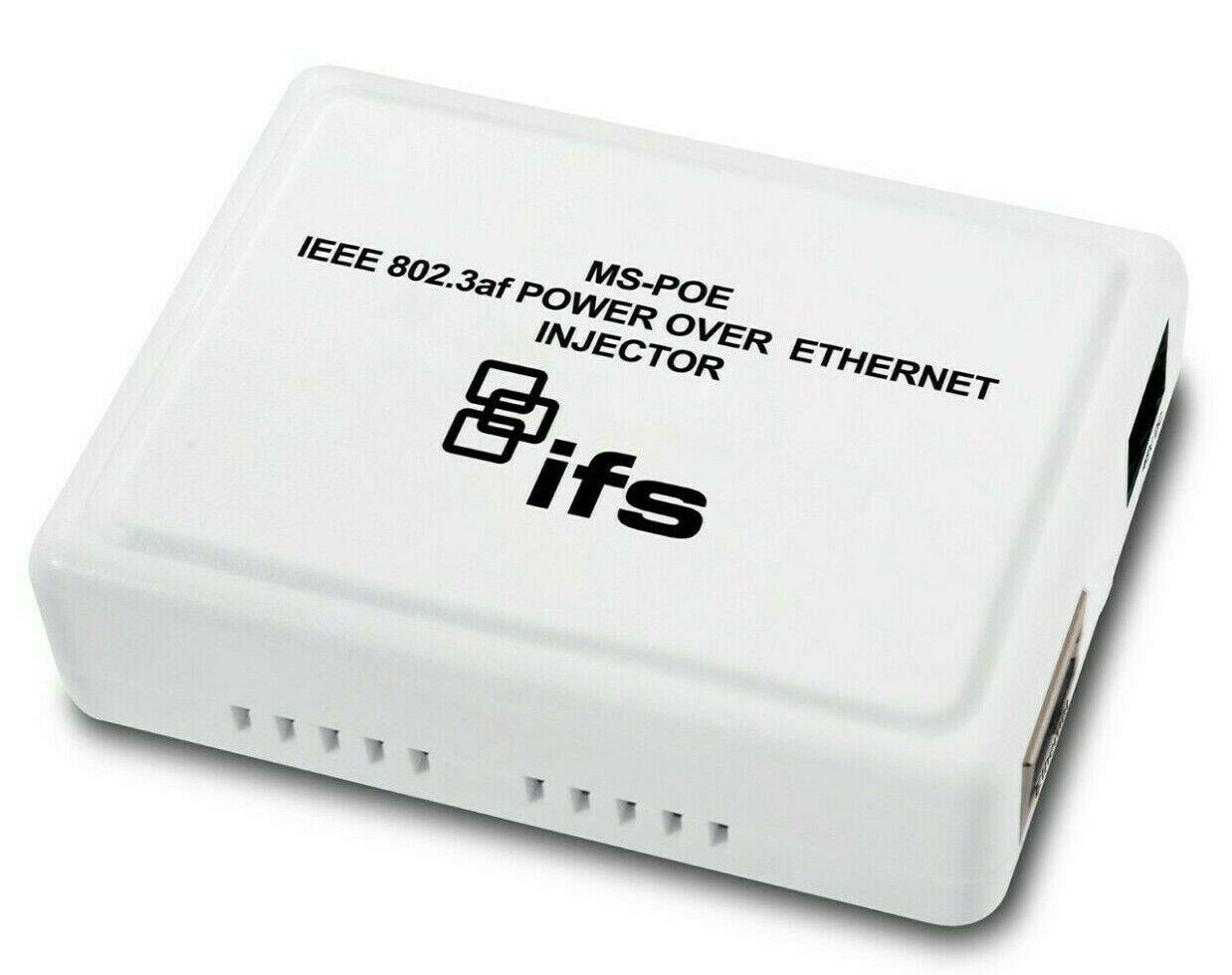 Interlogix IFS MS-POE Power Over Ethernet Injector 802.3Af Mid-Span ...
