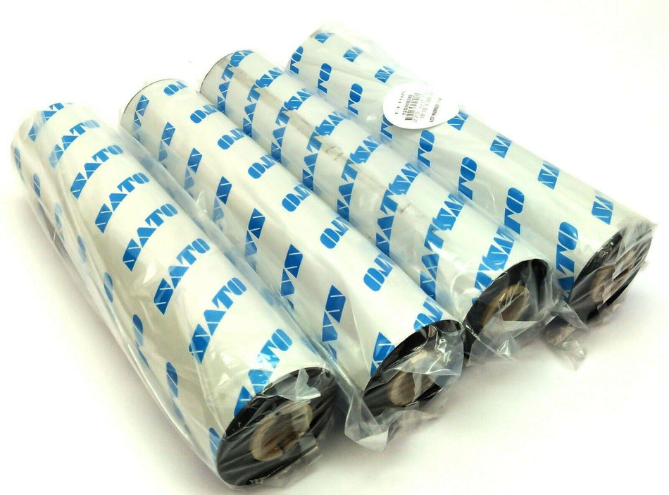 SATO 10.75" x 984' T110A Genuine Wax Resin Ribbon 12S000258 - 4 Rolls