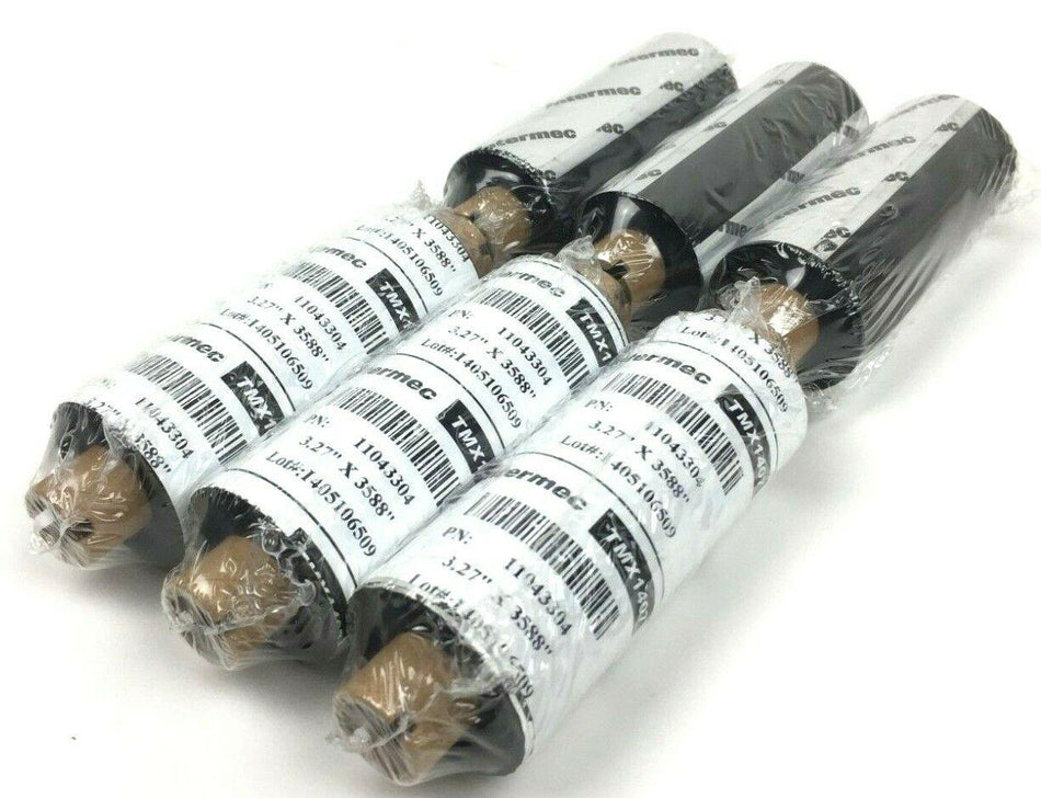 Intermec 3.27" x 3588" TMX1407 Genuine Thermal Black Ribbons 11043304 - 6 Rolls