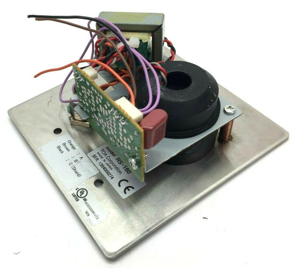 TOA Corporation RS-160 Intercom Sub-Station Vandal Resistant Stainless Steel