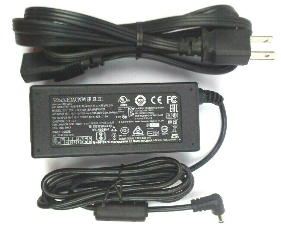 Edac AC Adapter 72W 12V 6A for Psion Quad Docking Station ST4004 - Genuine