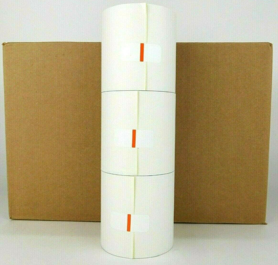 Receipt Label Rolls 2-Ply Dot Matrix 3" x 3" Impact White 51579-4005 - 50 Rolls