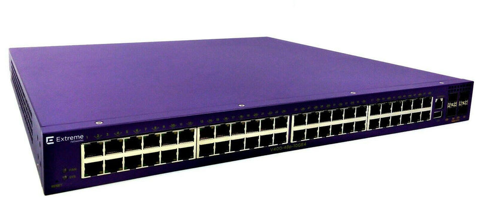 Extreme Networks V400-48P-10GE4  Ethernet Switch 48 Ports PoE+ Gigabit 18104