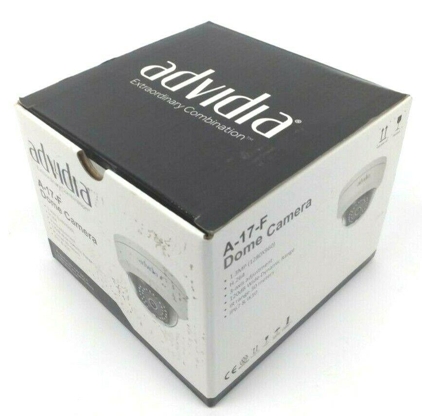 Advidia A-17-F Security Network Camera Dome Outdoor Surveillance Night ...