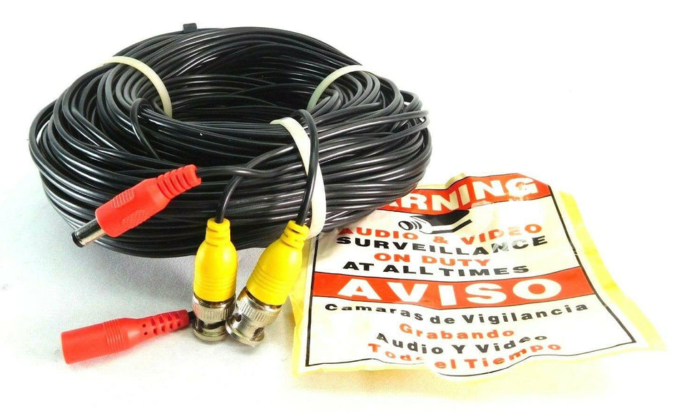 Aviso Video Power Security Camera Genuine100ft Cable for CCTV DVR Surveillance