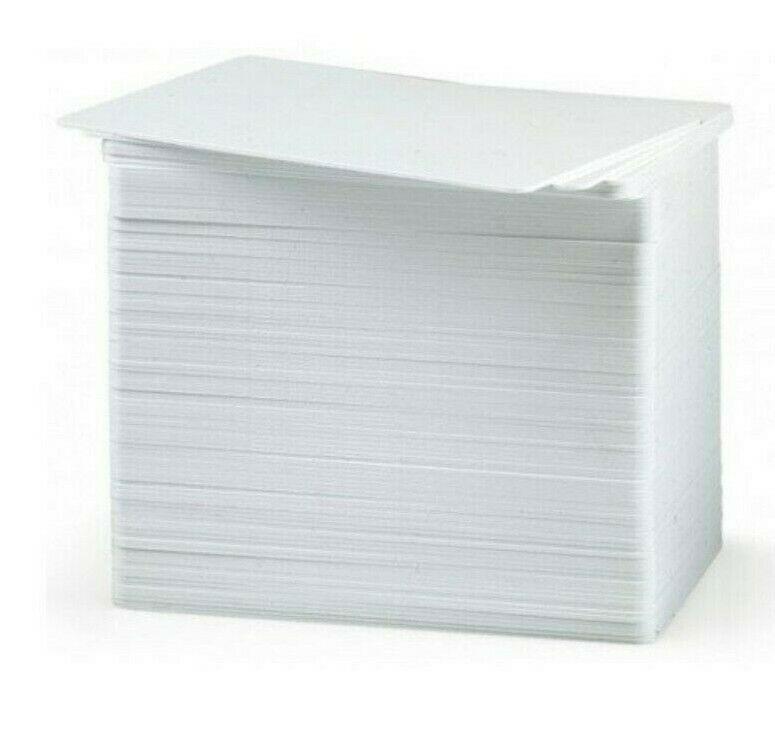 Zebra Premier Plus Composite PVC White Cards 104524-101 - 500 Count