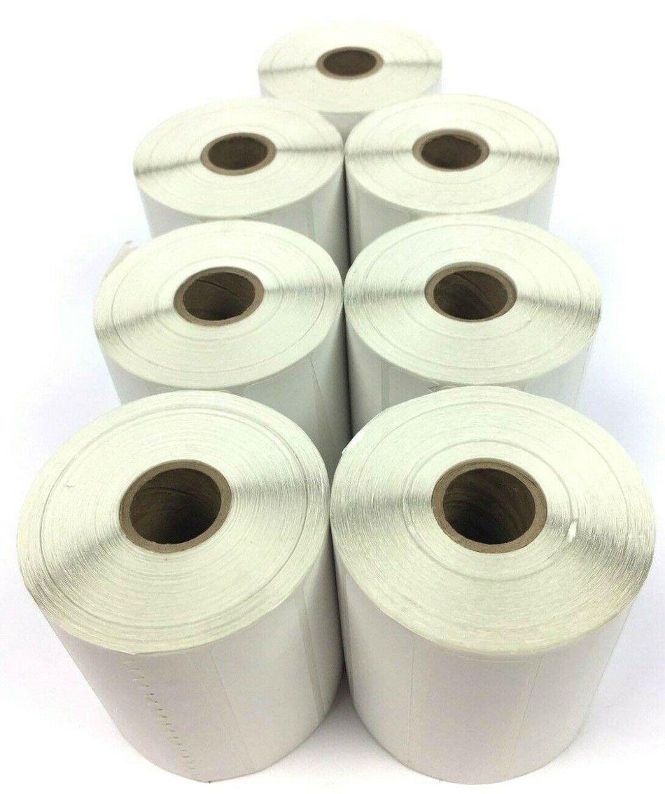 Direct Thermal Transfer 3.5" x 1" PERF White Labels 450931 - 7 Rolls