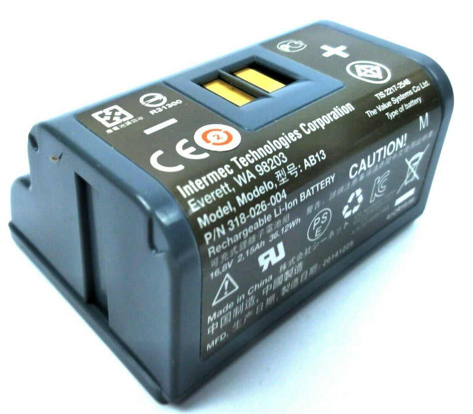 Intermec PB5X PW50 Rechargeable Battery 16.8V 2.15Ah 36.12Wh 318-026-004