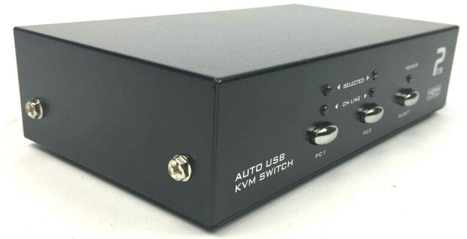 Auto USB 2 Port DVI HDMI KVM Switch HSWK0201 for Computers & DVI HDMI Devices