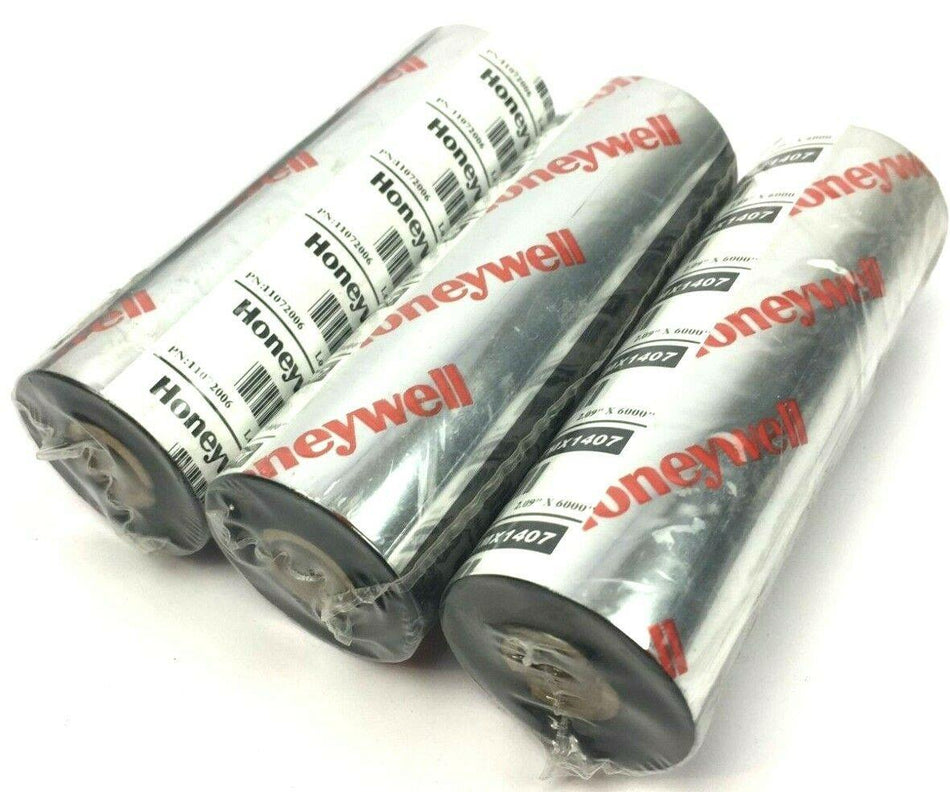 Honeywell Ribbon TMX1407 2.09" x 6000" Genuine Thermal Ribbons 11072006 -3 Rolls