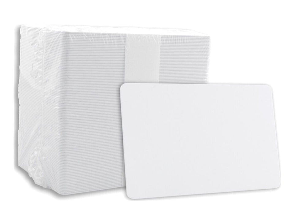 HID CR80 NOCO UltraCard Premium PVC Security Blank white ID cards New - 300 Pcs