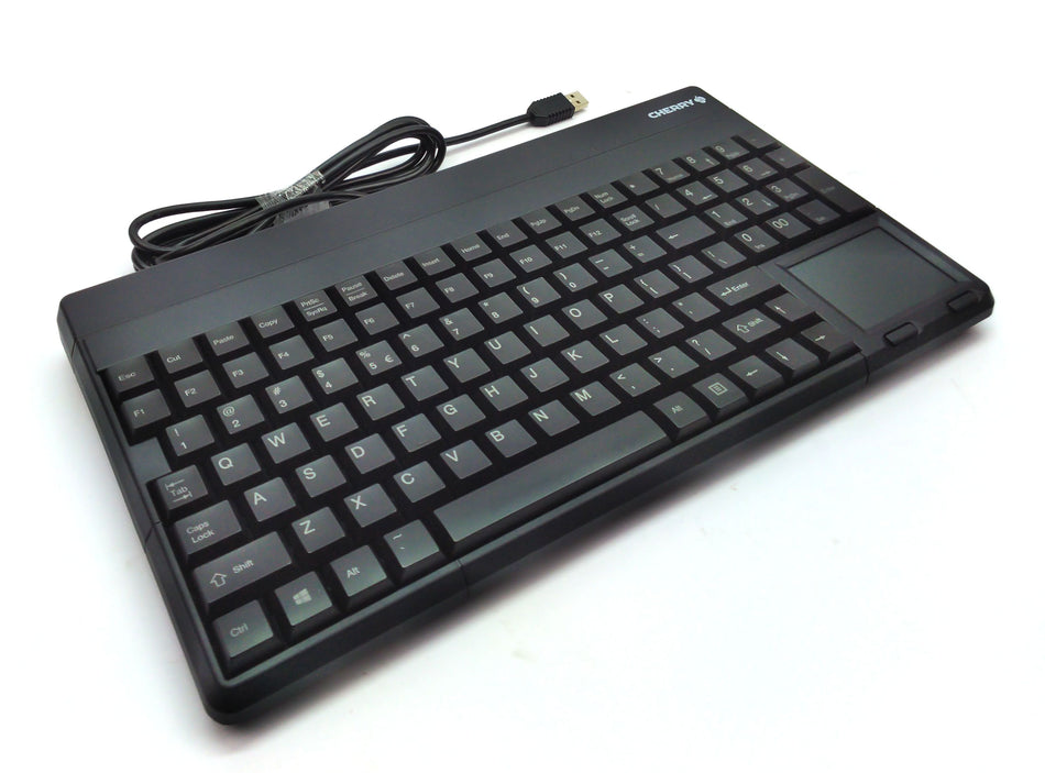 Cherry 14" Compact US QWERTY USB Wired Keyboard with Touchpad SPOS G86-62401