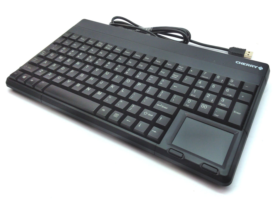 Cherry 14" Compact US QWERTY USB Wired Keyboard with Touchpad SPOS G86-62401