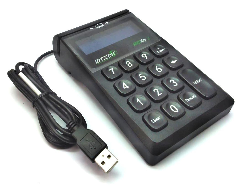 ID Tech SREDKey 2 Keypad Credit Card Reader Point of Sale IDSK2-535E