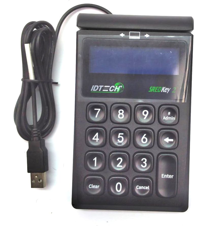 ID Tech SREDKey 2 Keypad Credit Card Reader Point of Sale IDSK2