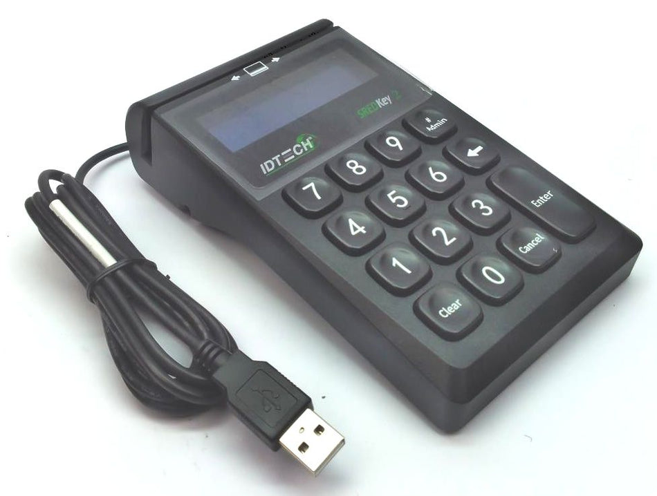 ID Tech SREDKey 2 Keypad Credit Card Reader Point of Sale IDSK2-535E