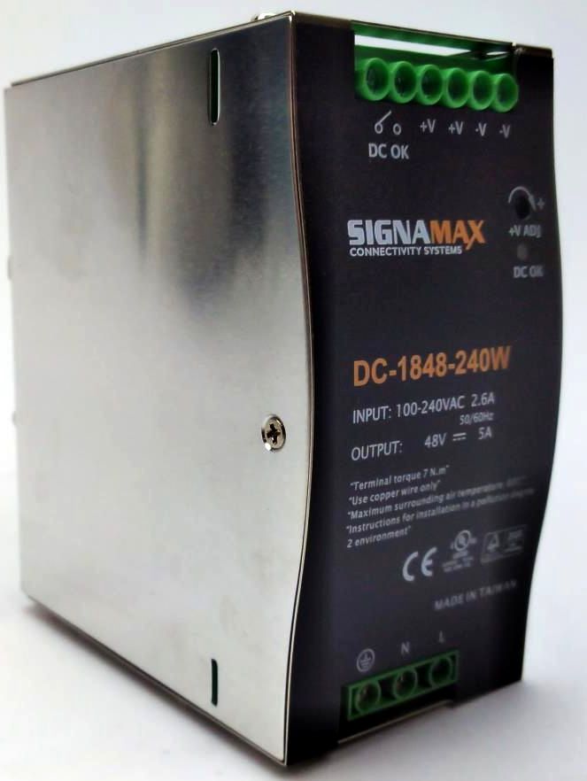 Signamax DC-1848-240W Industrial Power Supply SMXDC1848240W 240W 48V 5A