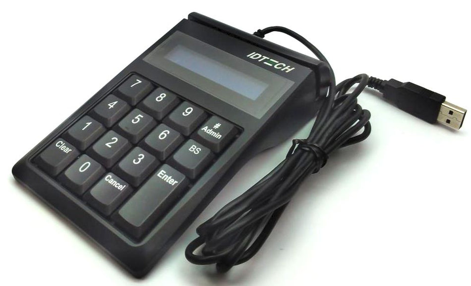Idtech SecureKey M Series USB Keyboard MagStripe Card Reader IDKE-534833BE