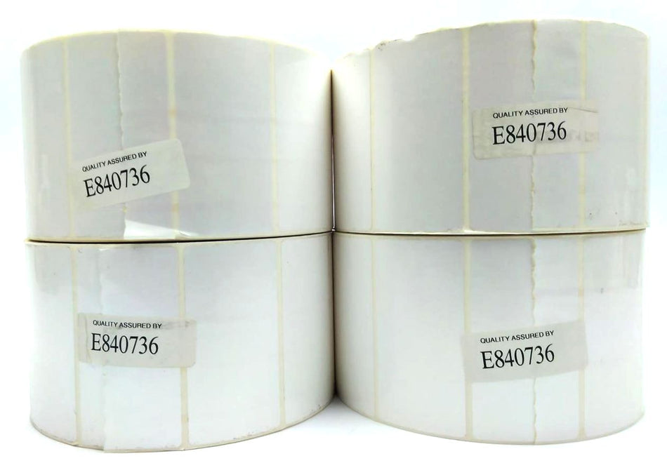 Thermal Transfer Barcode Self Adhesive Blank White Labels E840736 - 4 Rolls