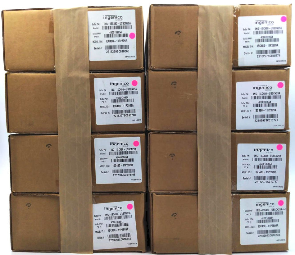 Lot of 8 Ingenico ISC Touch 480 Terminal Credit Card Readers ISC480-11P2809A