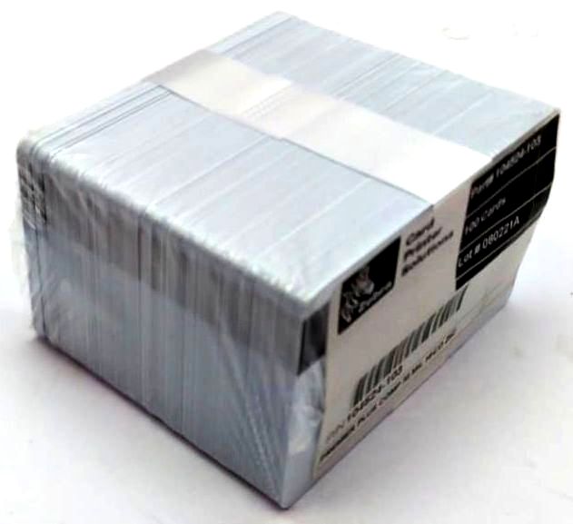Zebra Premier Genuine Plus PVC Comp Cards 30 MIL HI-CO Z5C 104524-103 - 100 Pcs