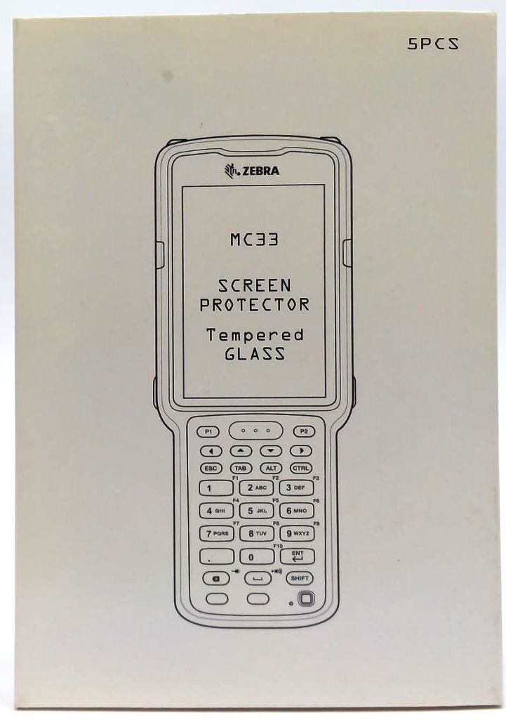 Zebra MC3300 Tempered Glass Screen Protector Genuine SG-TC2X-SCRNPT1-01 - 5 Pcs