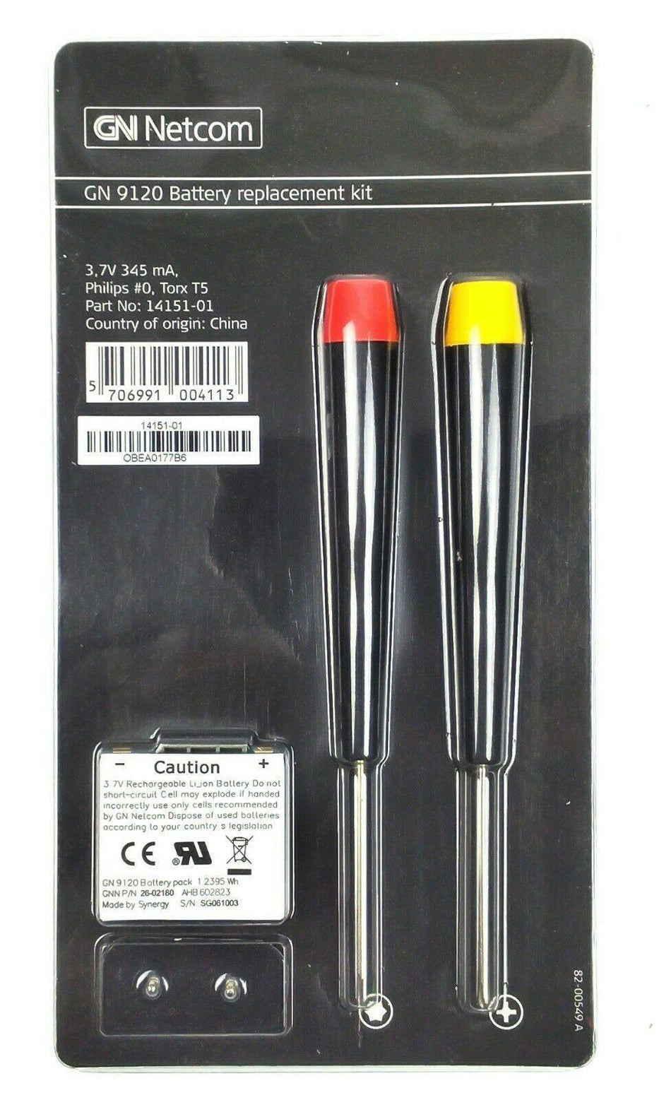 New Battery Replacement Kit for Jabra GN 9120 Wireless Headset (GN Netcom)