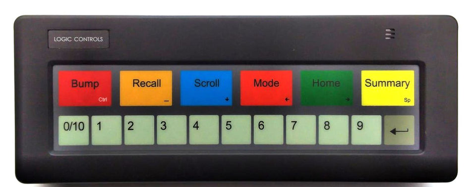 Logic Controls KB1700UD-BK Programmable USB Bump Bar Black Layout Keypad